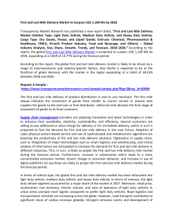 First and Last Mile Delivery Market 