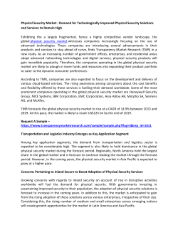 Physical Security Market 