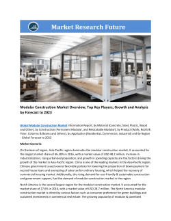 Modular Construction Market Research Report - Forecast to 2023