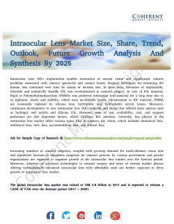 Intraocular Lens Market Status and Analysis 2017-2025