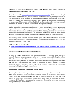Automatic or Autonomous Emergency Braking (AEB) Market