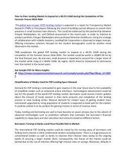 Peer-to-Peer Lending Market 