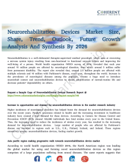 Neurorehabilitation Devices Market to Grow at a Moderate Pace Through 2026
