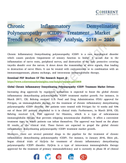 Chronic Inflammatory Demyelinating Polyneuropathy (CIDP) Treatment Market