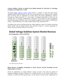 Voltage Stabilizer Market 