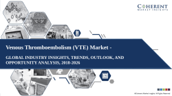 Venous Thromboembolism (VTE) Market - Outlook, Trends, Analysis and Forecast 2018-2026