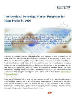 Interventional Neurology Market To Grow Like Never Before By 2026