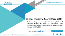 Global Squalene Market Enhanced Growth during the forecast Period 2019-2025