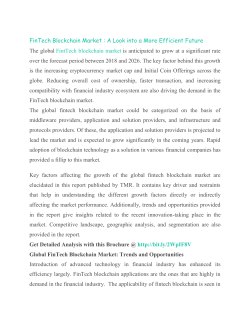 FinTech Blockchain Market