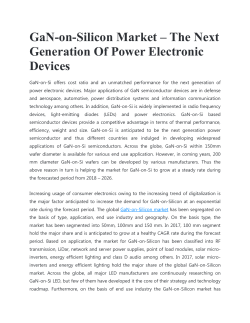 GaN-on-Silicon Market