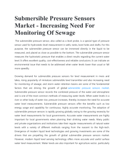 Submersible Pressure Sensors Market 