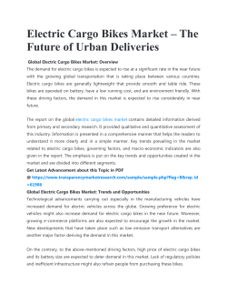Electric Cargo Bikes Market