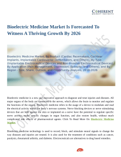 Bioelectric Medicine Market Anlysis with Inputs from Industry Experts 2018 to 2026