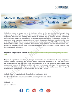 Medical Devices Market - Global Competitive Analysis