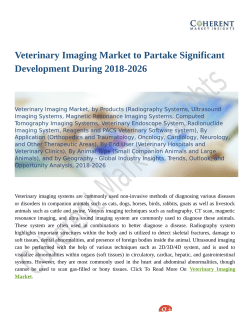 Veterinary Imaging Market Necessity And Demand 2018 to 2026