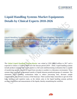 Liquid Handling Systems Market Report Study, Synthesis and Summation 2018-2026