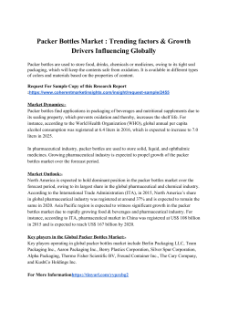  Packer Bottles Market : Trending factors & Growth Drivers Influencing Globally