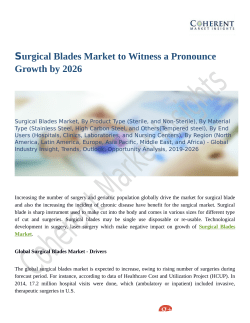 Surgical Blades Market Necessity And Demand 2019 to 2026