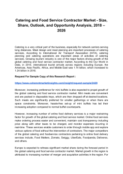 Catering and Food Service Contractor Market