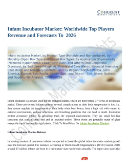 Infant Incubator Market Projected to witness a Single Digit CAGR during 2018 -  2026