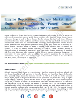 Enzyme Replacement Therapy Market Strategies and Forecasts to 2026