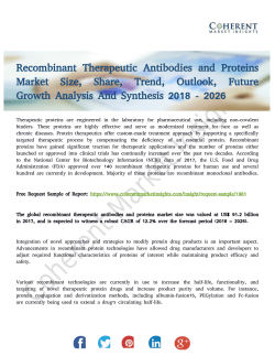 Recombinant Therapeutic Antibodies and Proteins Market Growth Outlook to 2026
