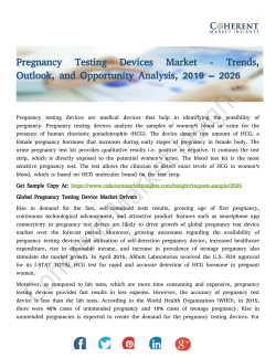 Pregnancy Testing Devices Market