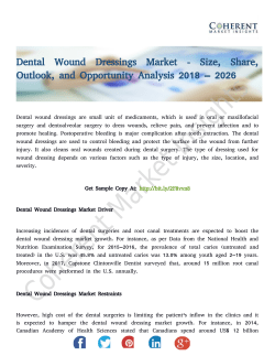 Dental Wound Dressings Market