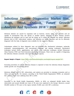 Infectious Disease Diagnostics Market to Witness Unprecedented Growth By 2026