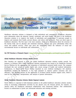 Healthcare Education Solution Market Expected to Witness the Highest Growth 2026