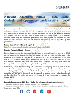 Narcotics Analgesics Market