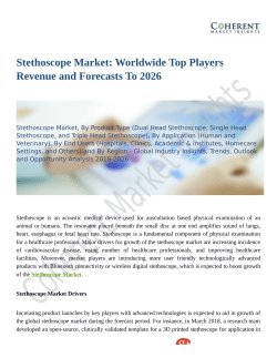 Stethoscope Market: Worldwide Top Players Revenue and Forecasts To 2026