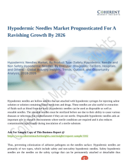 Hypodermic Needles Market Prognosticated For A Ravishing Growth By 2026