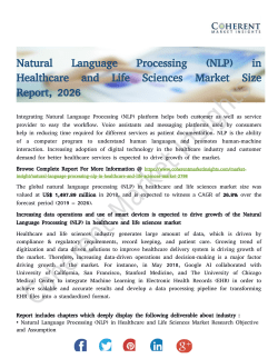 Natural Language Processing (NLP) in Healthcare and Life Sciences Market