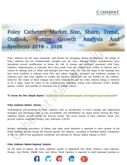 Foley Catheters Market Present Scenario and Growth Prospects To 2026