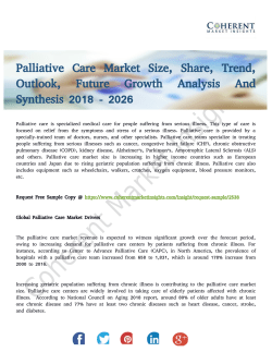 Palliative Care Market Observational Studies by Top Companies to 2026