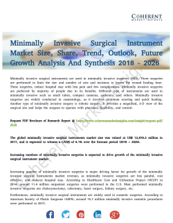 Minimally Invasive Surgical Instrument Market Necessity And Demand to 2026