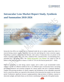 Intraocular Lens Market Expansion to be Persistent During 2018 – 2026