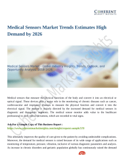Medical Sensors Market Will Witness a Staggering Growth During 2018-2026