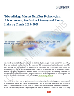 Teleradiology Market: Deep Analysis by Production Overview and Insights 2018- 2026