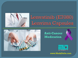 Lenvima Lenvatinib Capsules India | Buy E7080 樂衞瑪 10 mg Online | EISAI ORIGINAL MEDICINE 
