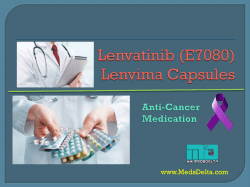 Lenvima Lenvatinib Capsules India  | Lenvima 10mg Capsules | Buy E7080 樂衞瑪 10 mg Online 