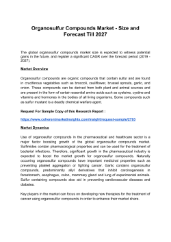 Organosulfur Compounds Market