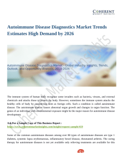 Autoimmune Disease Diagnostics Market Trends Estimates High Demand by 2026