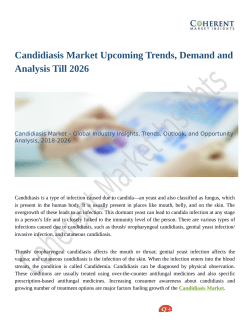 Candidiasis Market Upcoming Trends, Demand and Analysis Till 2026