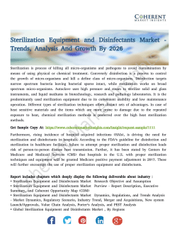 Sterilization Equipment and Disinfectants Market