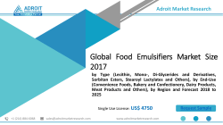 Food Emulsifiers Market Demand, Challenges and Drivers, Geographical Analysis & Forecast 2019-2025