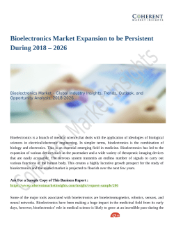 Bioelectronics Market Expansion to be Persistent During 2018 – 2026