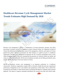 Healthcare Revenue Cycle Management Market Shows Expected Growth from 2018-2026
