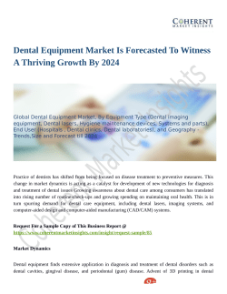 Dental Equipment Market Headed for Growth and Global Expansion by 2024